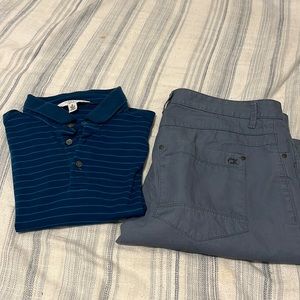 CK Medium Polo body fit and CK body fit pants 31x 32